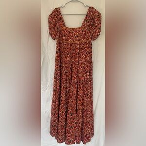 Free People Corduroy Tiered Maxi Dress XS